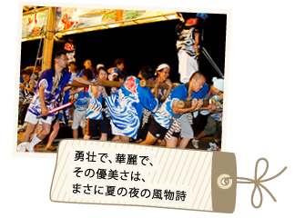 勇壮で、華麗で、その優美さは、まさに夏の夜の風物詩