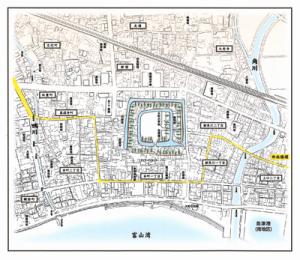 魚津城地図